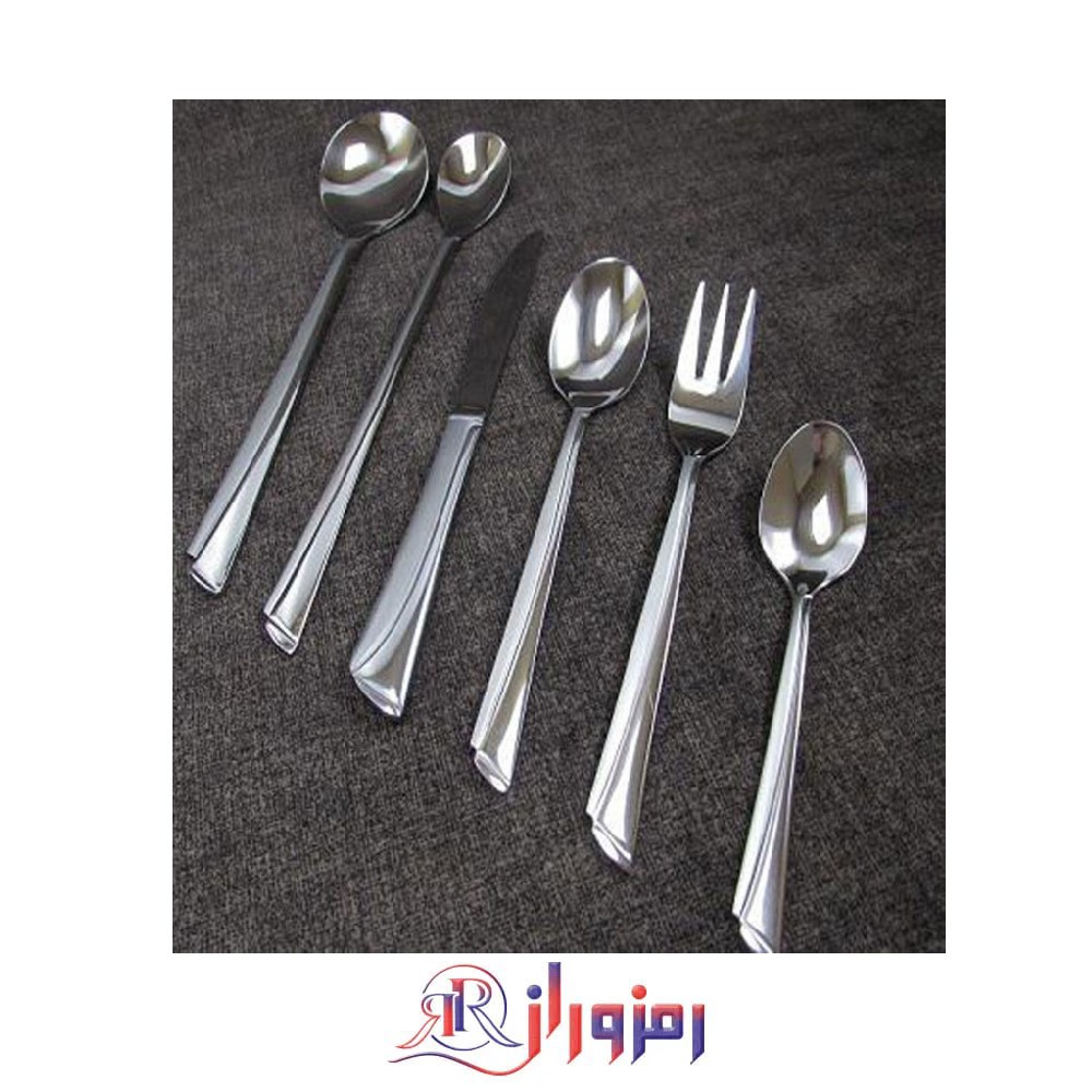 مشاهده  سرویس قاشق و چنگال 24 نفره 120 پارچه یونیک مدل ناخنی نقره ای دهنه اروپایی